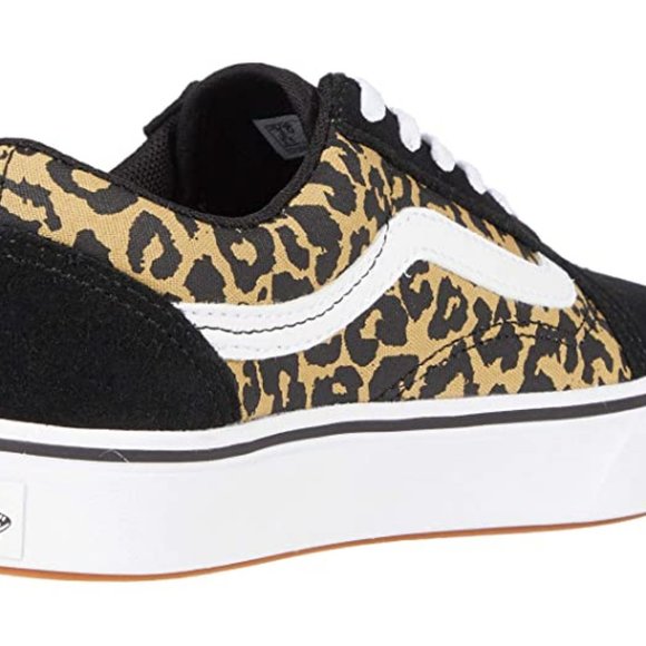 VANS ComfyCush Old Skool Leopard Kids Sneakers EUC - Picture 3 of 11